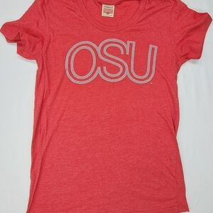 Homage Ohio State Buckeyes Red 1978 Retro Tee Women's Small Americana